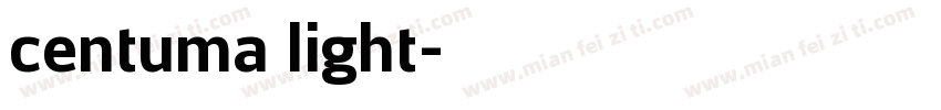 centuma light字体转换